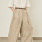 i'm here : LINEN WIDE PANTS :