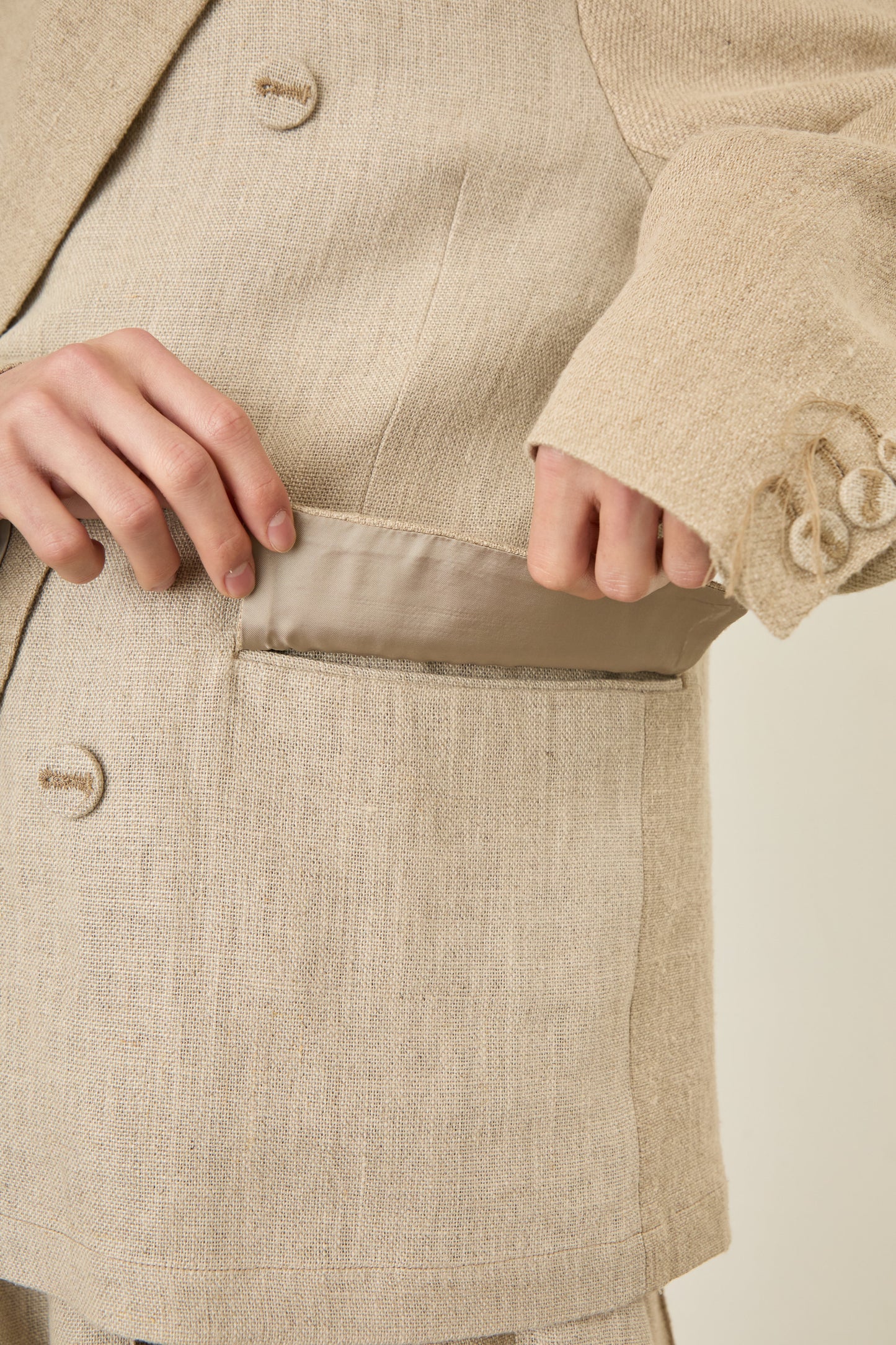 i'm here : GRANDPA  : LINEN JACKET