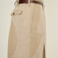 i'm here : LINEN WIDE PANTS :