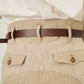 i'm here : LINEN WIDE PANTS :