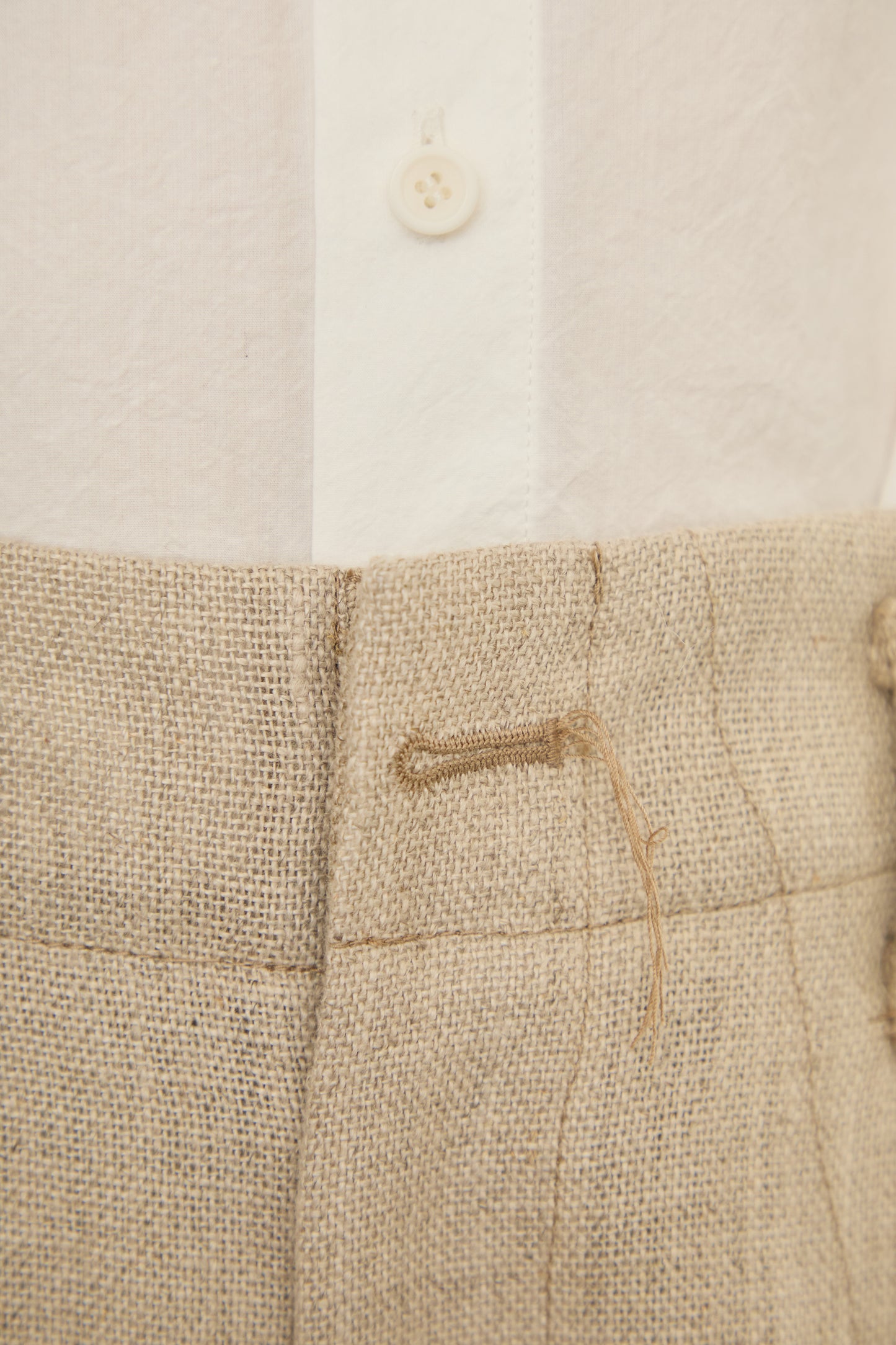 i'm here : LINEN WIDE PANTS :