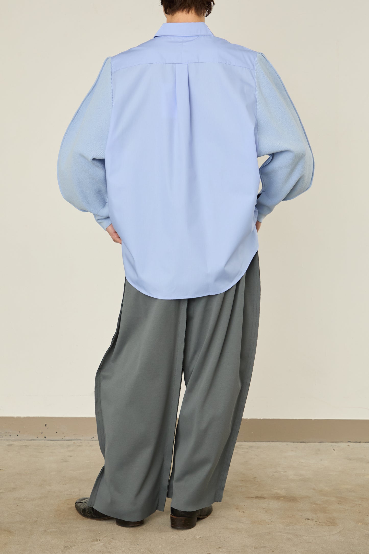 i'm here : KNIT SLEEVE : DOCKING SHIRTS