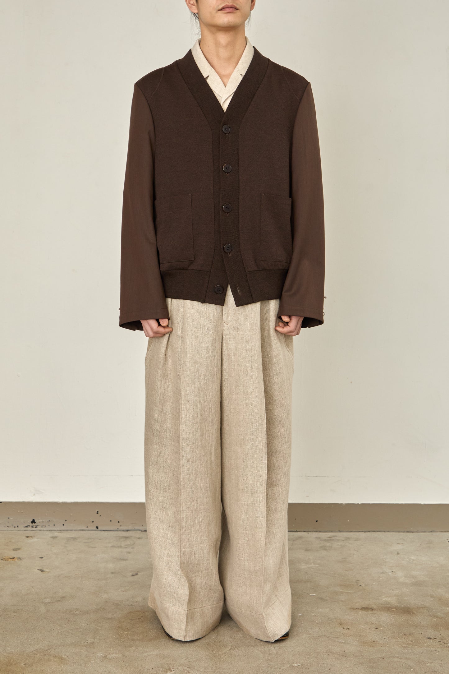 i'm here : UN(I)FORM JERSEY : DOCKING CARDIGAN