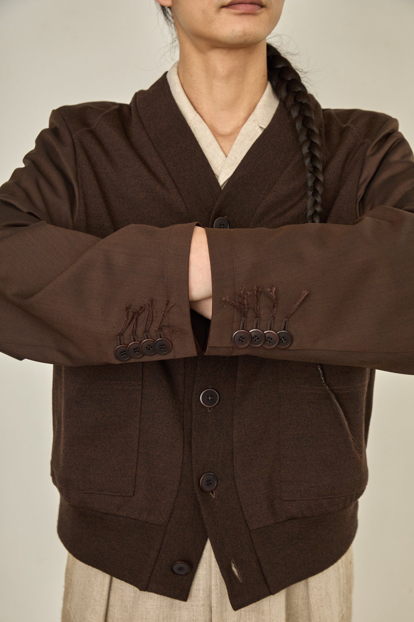 i'm here : UN(I)FORM JERSEY : DOCKING CARDIGAN