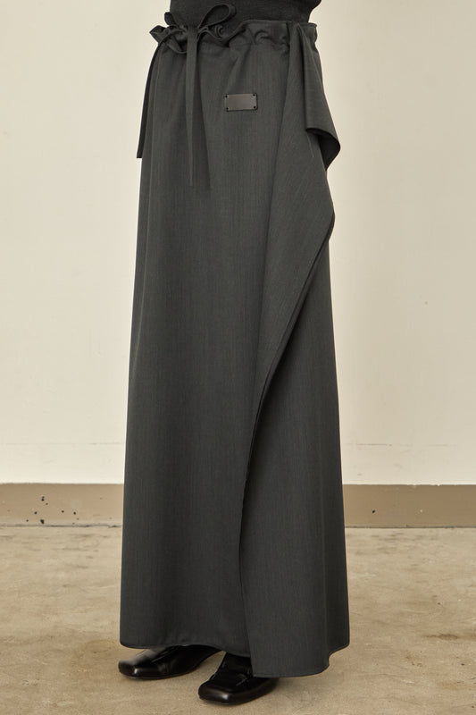 i'm here : UN(I)FORM : " FLAT " SKIRT / GRAY