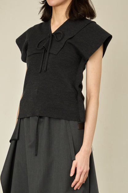 i'm here : UN(I)FORM : RIB " TUBE " TOP - fig.1 / GRAY