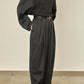 i'm here : UN(I)FORM : " ONE " TUCK PANTS