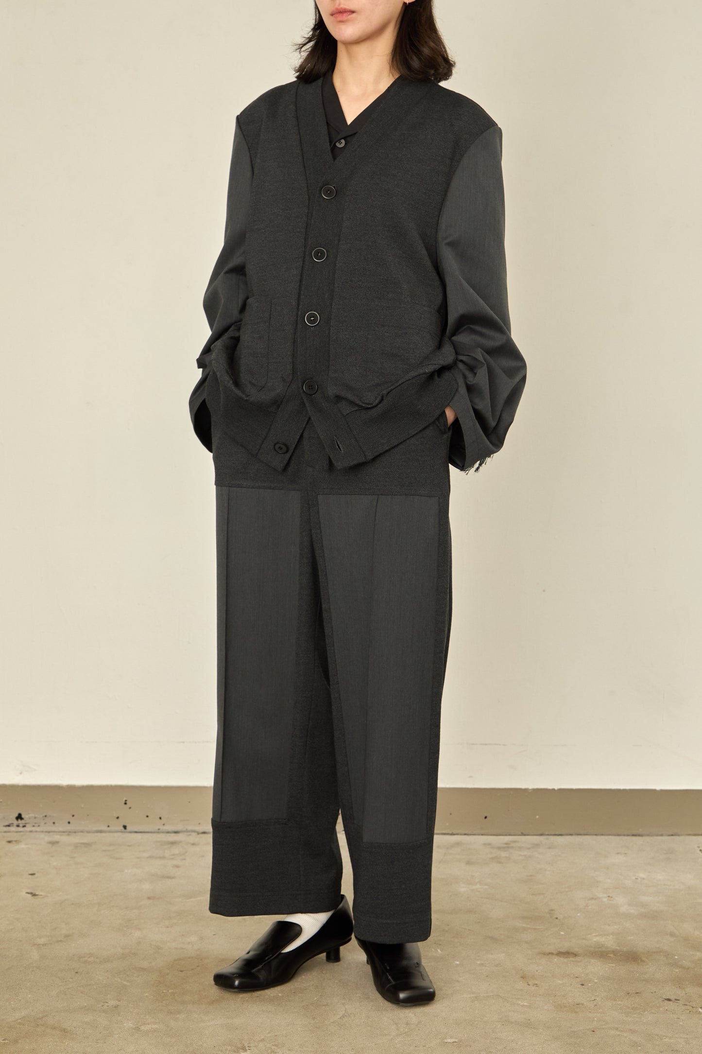 i'm here : UN(I)FORM JERSEY : DOCKING CARDIGAN