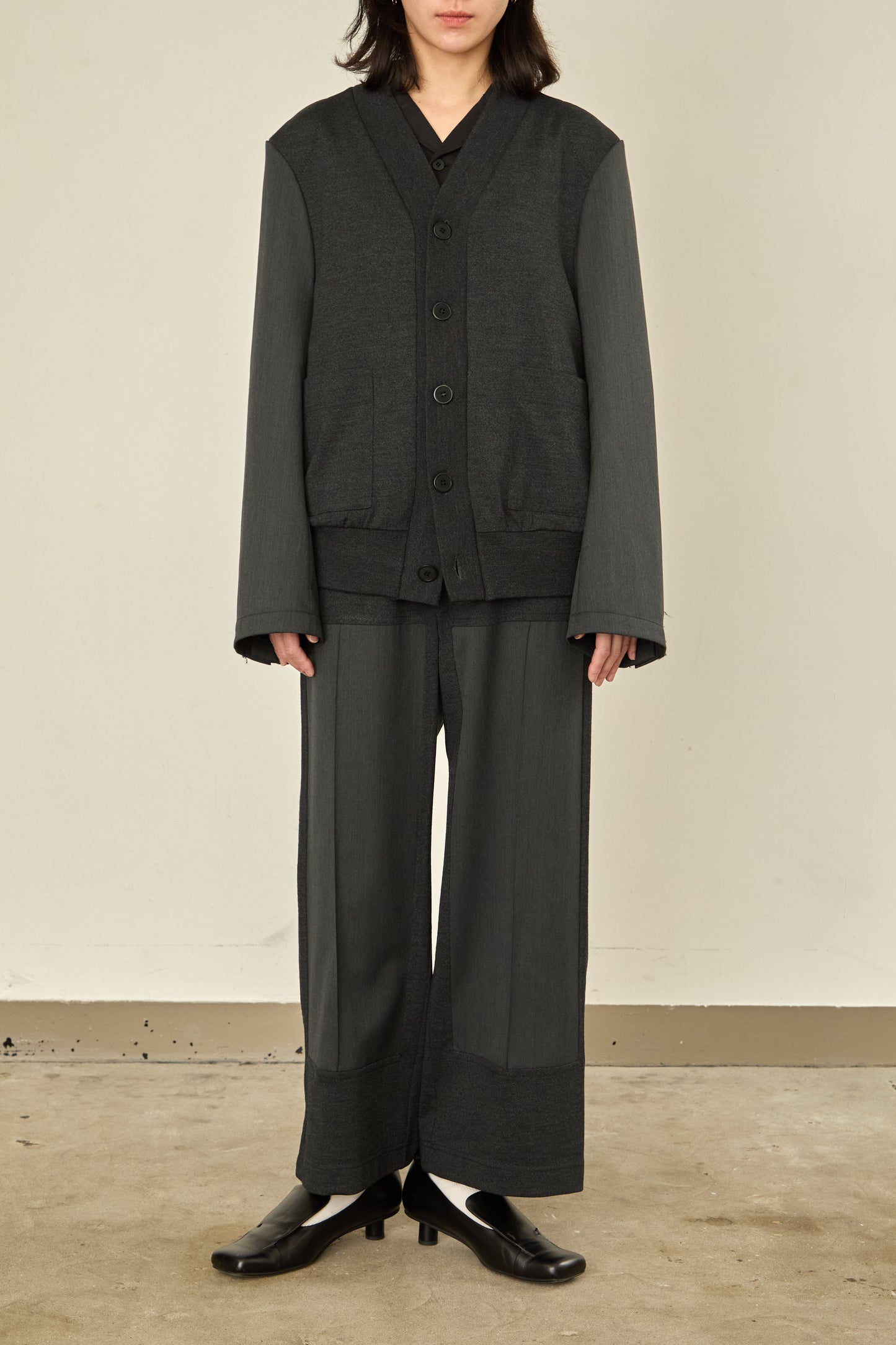 i'm here : UN(I)FORM JERSEY : DOCKING CARDIGAN