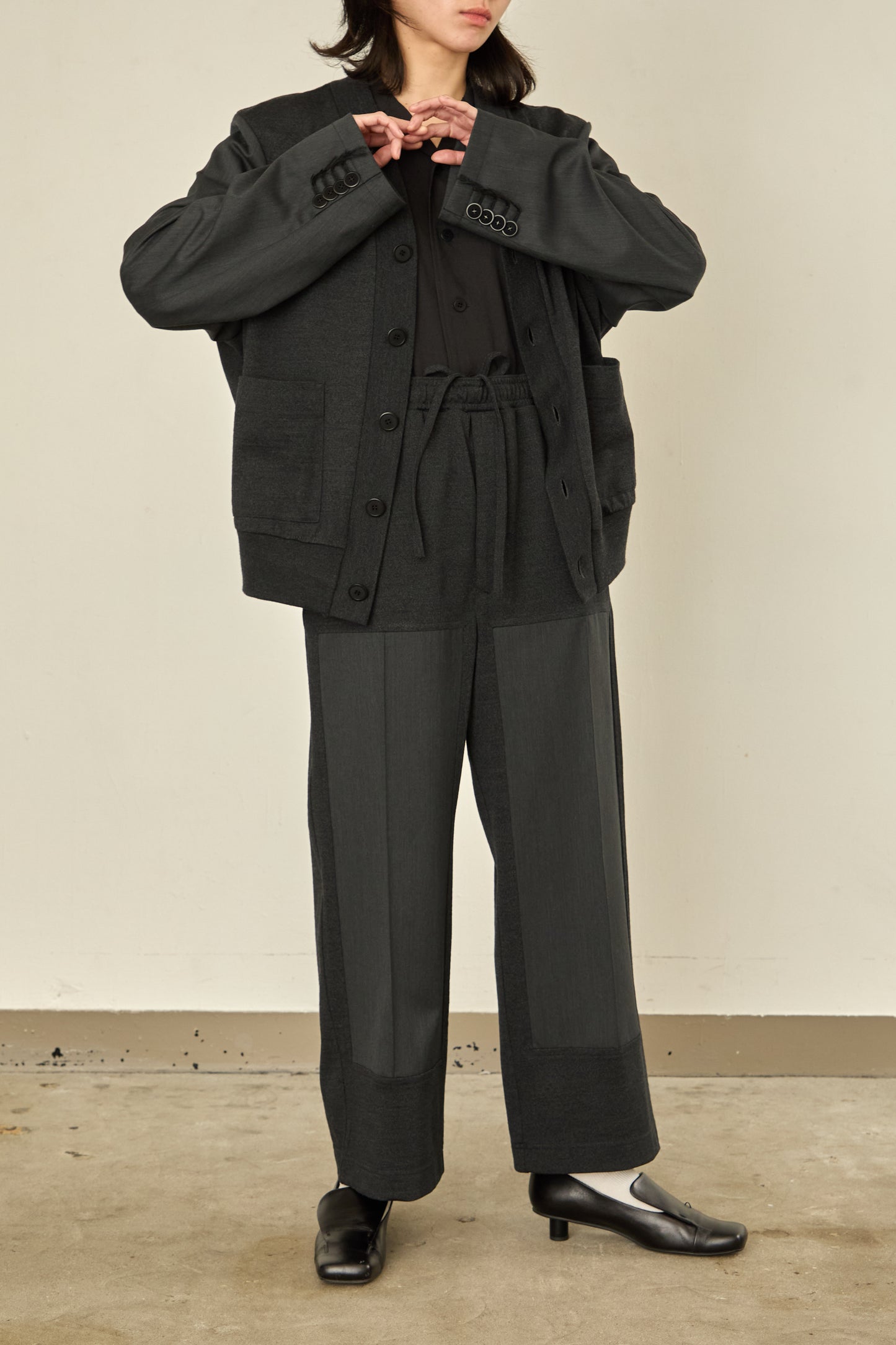 i'm here : UN(I)FORM JERSEY : DOCKING CARDIGAN