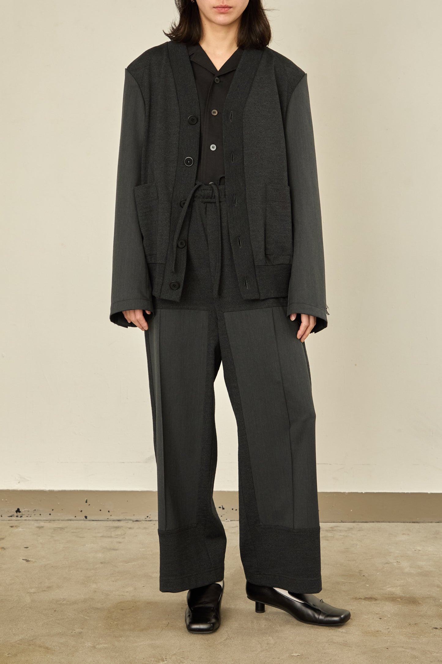 i'm here : UN(I)FORM JERSEY : DOCKING CARDIGAN