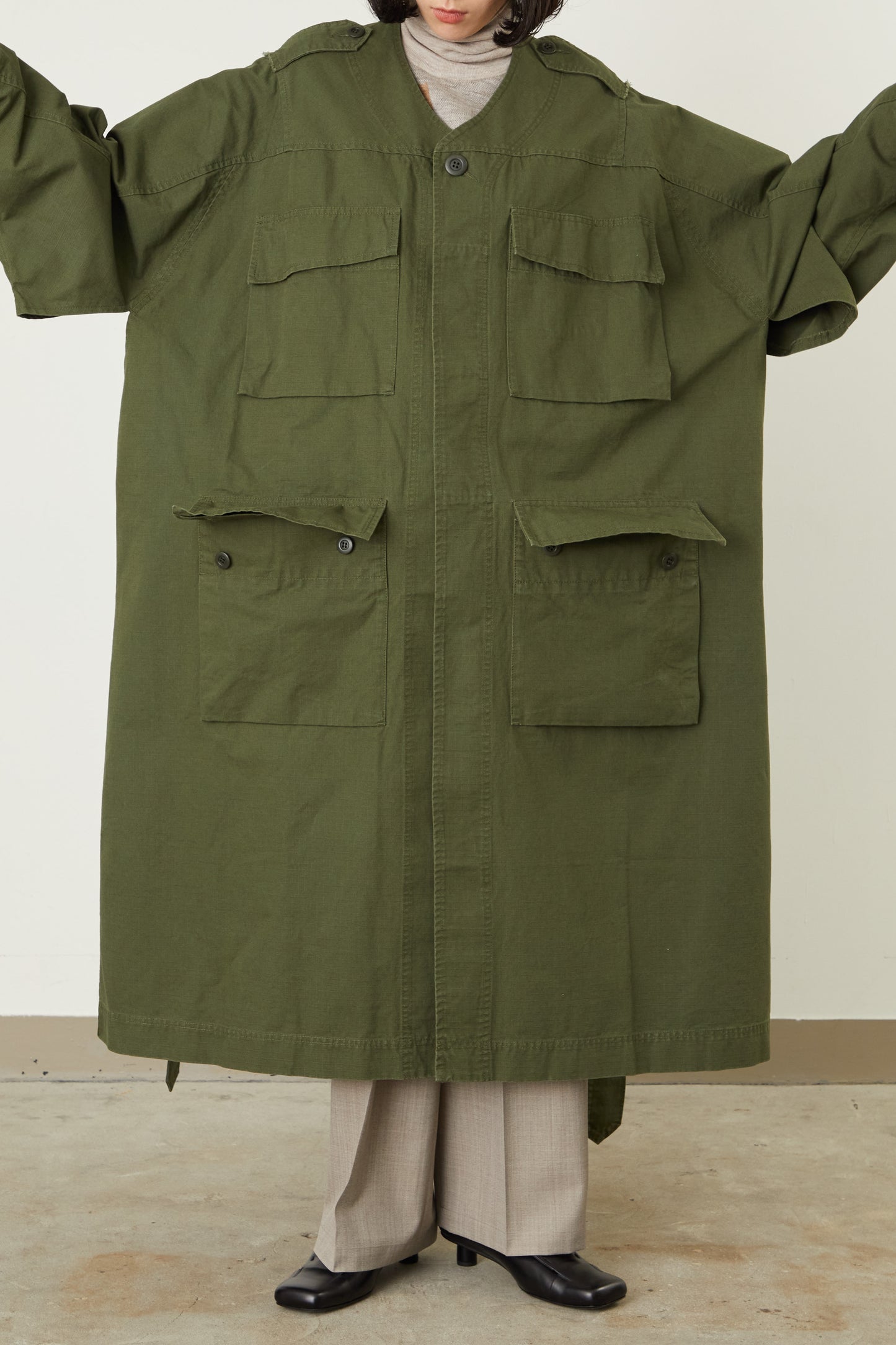 i'm here : HAOLI MILITARY COAT :