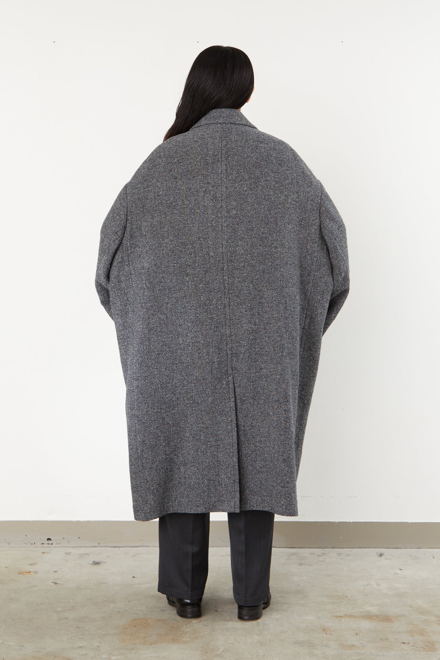 i'm here : COTTON SILK : GRANDPA COAT