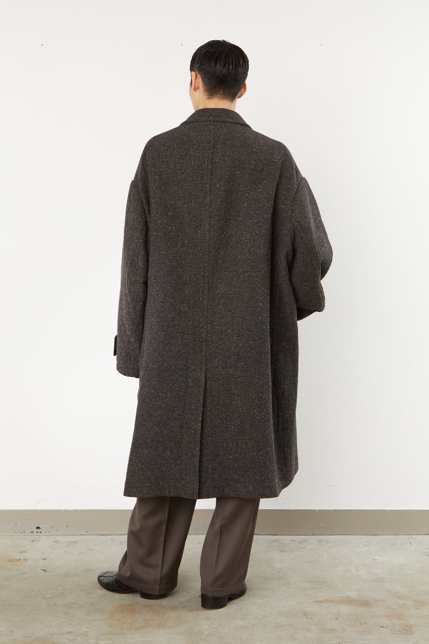 i'm here : COTTON SILK : GRANDPA COAT