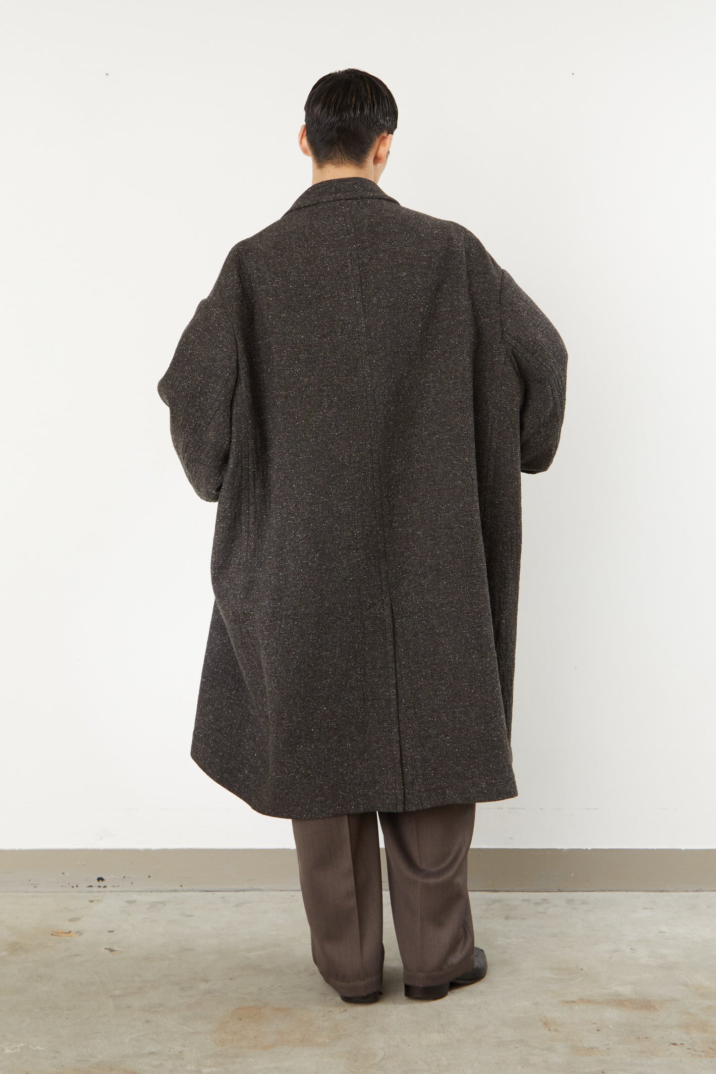 i'm here : COTTON SILK : GRANDPA COAT