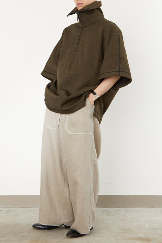 i'm here : POLY/THERMAR : HALF ZIP S/S SHIRTS