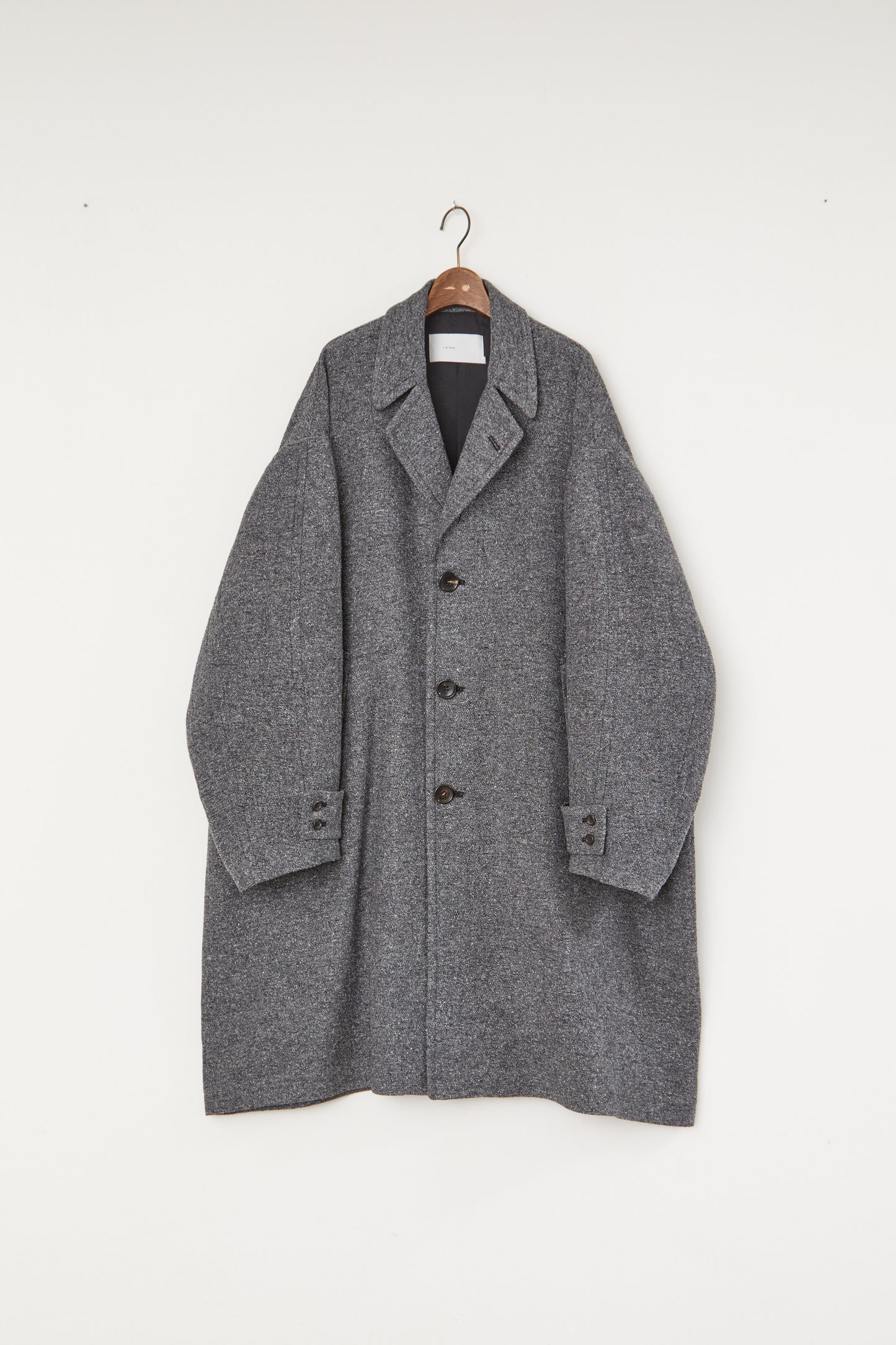 i'm here : COTTON SILK : GRANDPA COAT