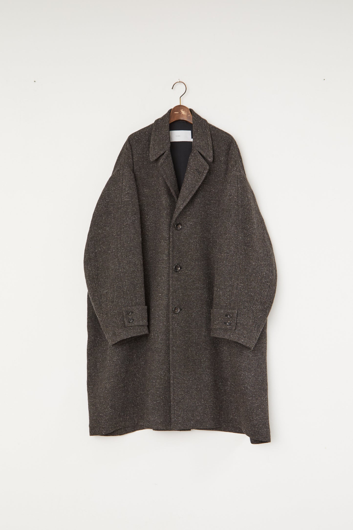 i'm here : COTTON SILK : GRANDPA COAT